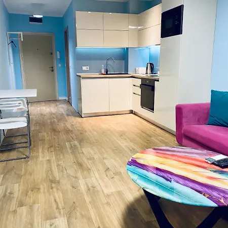 Turquoise And Magenta Apartment *