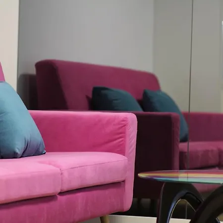Turquoise And Magenta Apartment *