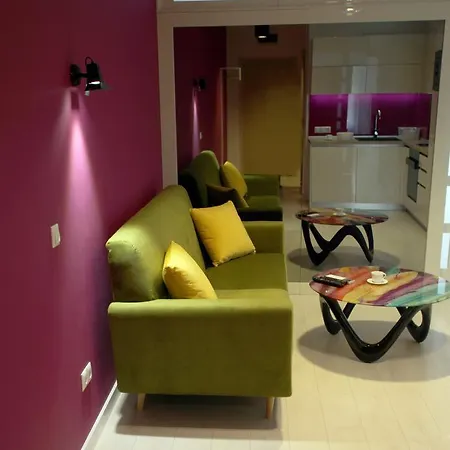 Apartment Turquoise And Magenta